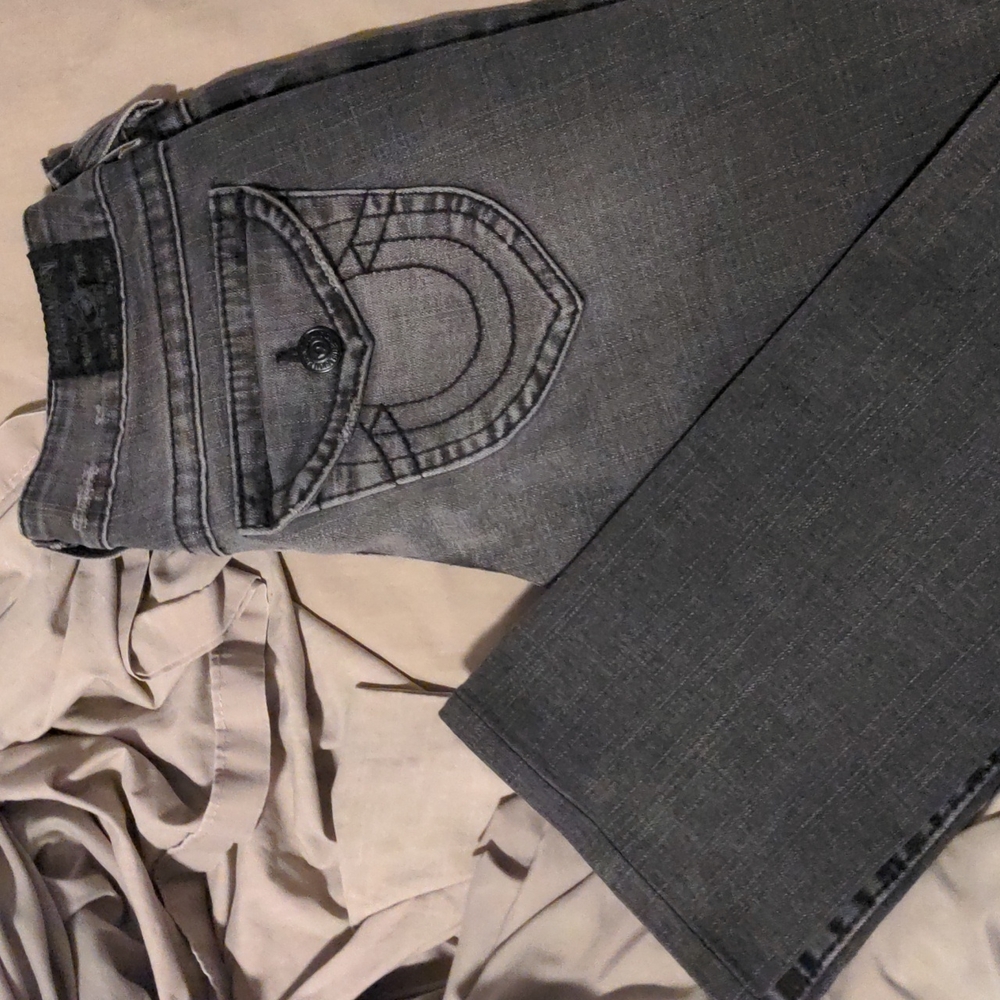 True Religion gray jeans